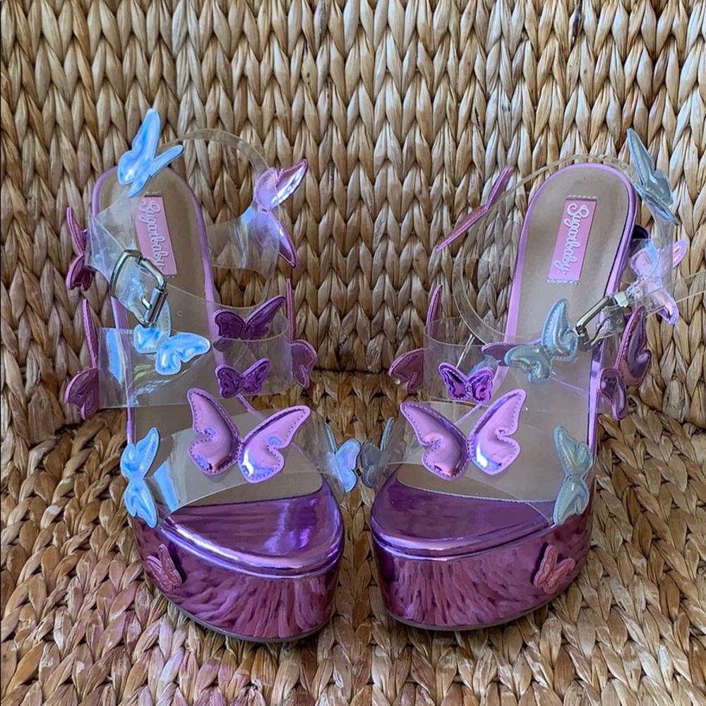 💕Sold out💕 🦋SugarBaby Butterfly Platforms 10M🦋 - Picture 2 of 7